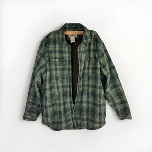LL Bean x Kathandin Iron Works Button-Up Shirt Men’s M Fleece Lined outdoors